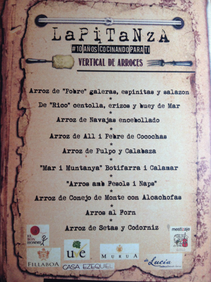 Restaurante en Valencia Cata Vertical Arroces